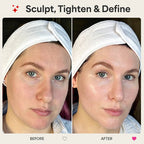 REVO Face Genie before and after skincare results graphic