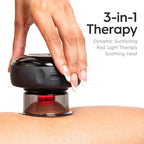 REVO Smart Cupping Massager using suction and heat on the back